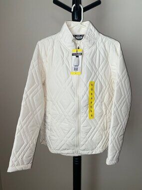 NWT - VOYAGER Quilted Lightweight Quilted Full Zipper Jacket 2 Zippered Pockets